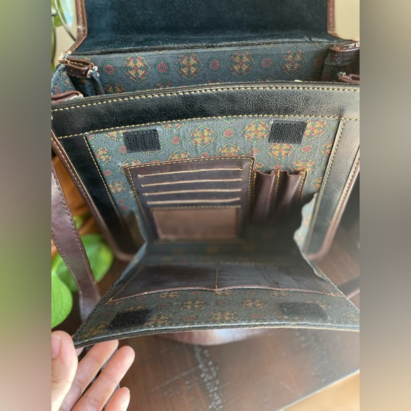 Vintage Ralph Lauren Women's Leather Briefcase Style Crossbody Bag. Rare&unique - Picture 8 of 16